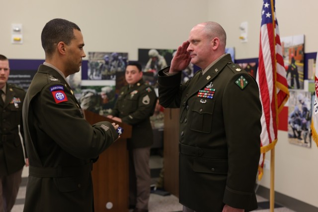 Col. Phillip P. Murrell (left) and Maj. Casey D. Richmond (right)