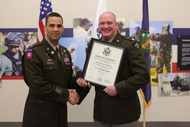 Col. Phillip P. Murrell (left) and Maj. Casey D. Richmond (right)