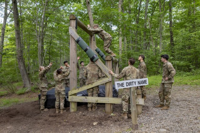 Cadet Field Training at the Marne Confidence Course, at Camp Buckner, West Point, NY on June 03, 2025.