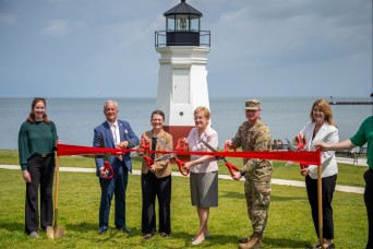 Corps of Engineers, City of Vermilion, & Erie Metroparks Celebrate Completion of West Pier Repair and Start of East Pier Repair