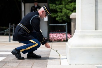 Sergeant of the Guard Conducts Last Walk at the Tomb of the Unknown Soldier