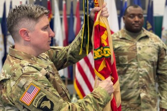 TORII STATION, Okinawa, Japan – U.S. Army Garrison Okinawa held a Change of Command ceremony to bid farewell to Lt. Col. Rachel Bowers and welcome Lt. C...
