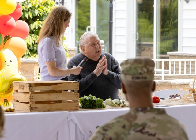 PICATINNY ARSENAL, N.J. – Officials here welcomed ‘Produce Pete’ as part of the northern New Jersey U.S. Army installation’s 100 Days of Summer campaign and the U.S. Army’s 250th birthday celebration, June 11....