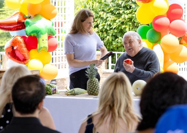 PICATINNY ARSENAL, N.J. – Officials here welcomed ‘Produce Pete’ as part of the northern New Jersey U.S. Army installation’s 100 Days of Summer campaign and the U.S. Army’s 250th birthday celebration, June 11....