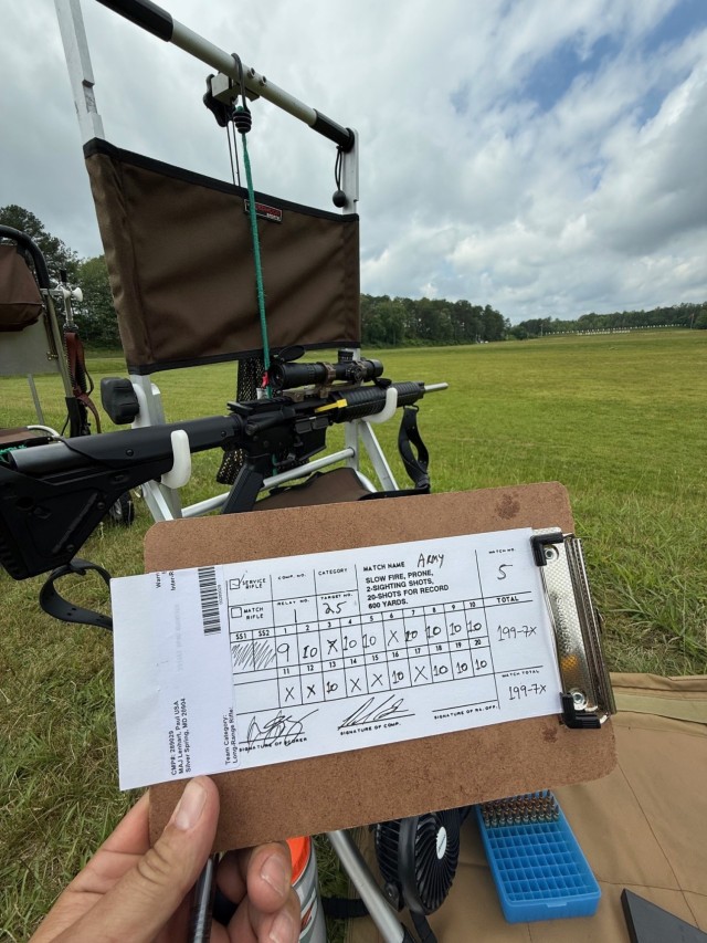 Army entomologist hits mark during Interservice Rifle Match on Marine Corps Base Quantico
