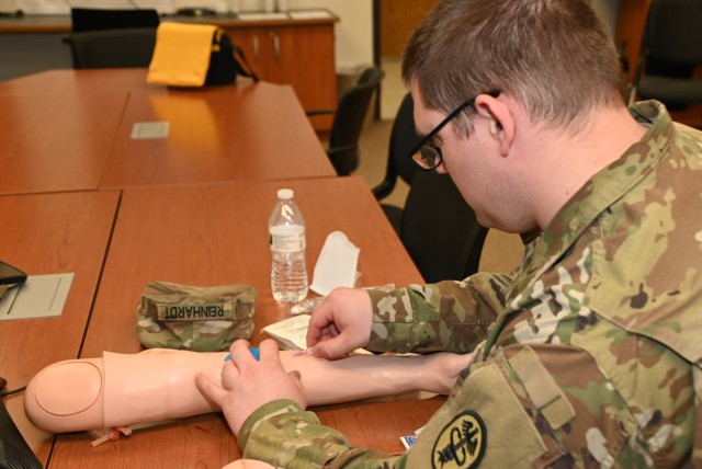 Keller Soldiers participated in scenarios focused on tactical combat casualty care including instructional didactics and hands-on training to increase medical knowledge.