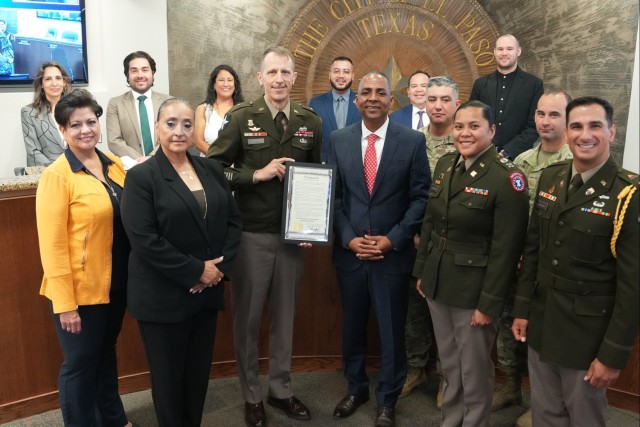 El Paso Honors Army&#39;s 250th with Mayoral Proclamation