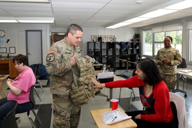 Soldiers share their story of military service with local community members