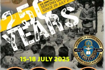 USAG Bavaria RSO commemorates Chaplain Corps 250th Anniversary