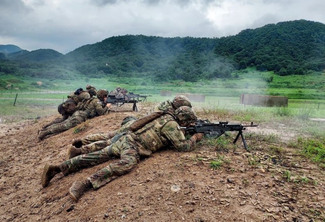Soldiers from the 3rd Cavalry Regiment conduct live-fire training during the unit’s nine-month deployment to South Korea. (Photo courtesy of the 3rd Cavalry Regiment)