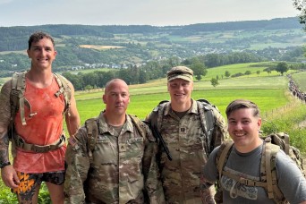 Camp Darby delegation completes Marche Internationale de Diekirch in Luxembourg