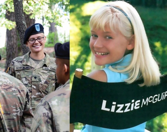 Now Army Capt. Carly Schroeder joined the Army in 2019 after starring in television and film productions, including the Disney Channel show, "Lizzie McGuire."
