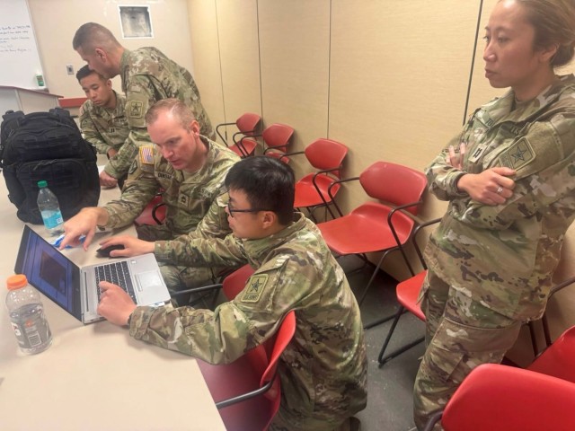 The Army: the Operational Data Team, a pioneering initiative aimed at bringing advanced data analytics into Army operations, compile data at Fort Hunter Liggett as a part of Operation Mojave Falcon.
