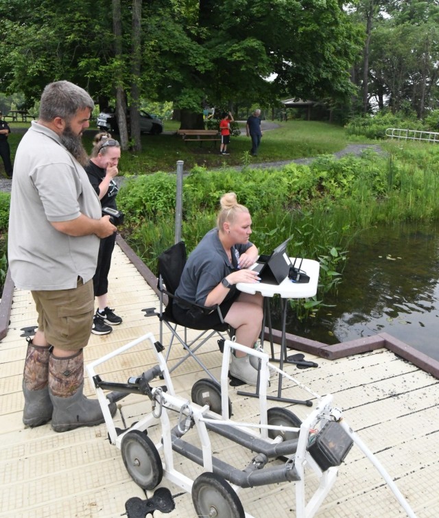 Chaos Divers visit Fort Drum for search and recovery case in Remington Pond
