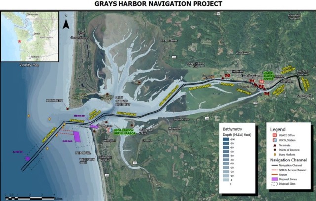 Army Corps begins Grays Harbor Inner Harbor maintenance dredging July 16