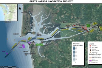 Army Corps begins Grays Harbor Inner Harbor maintenance dredging July 16
