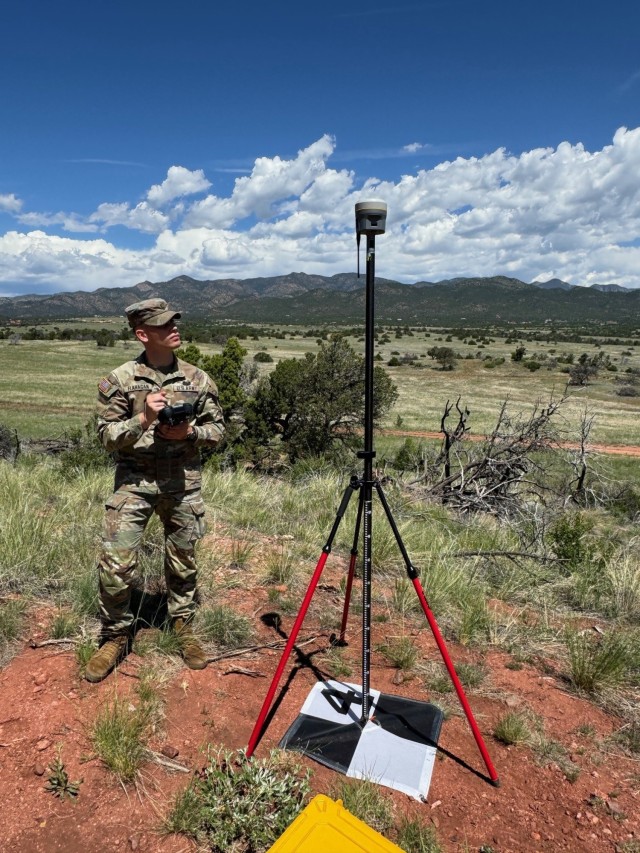 Cadet establishes static control for a sUAS survey
