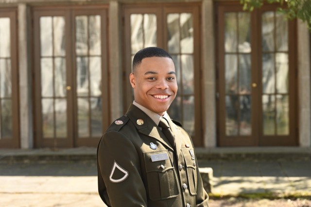 Portrait shot of PFC Josiah Edness, from USAG Stuttgart, who competed in the Best Warrior Competition 2025 in Stuttgart.