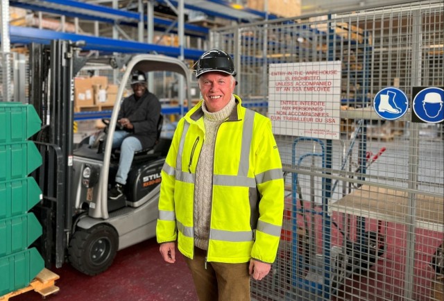 LRC Benelux local national employee first dual certified safety officer for Belgium, U.S.