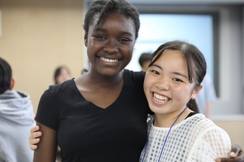 Camp Zama volunteers join local students for English practice, cultural exchange ahead of sister city visit