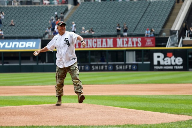 First Army takes the field at Chicago White Sox home game