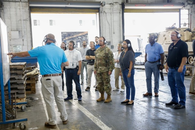 PEO Enterprise & EBS-C leaders visit Anniston Army Depot in Aug. 2024. The ammo solution is the first step to modernize & converge the Army’s business systems, which keep the Army running 24/7.