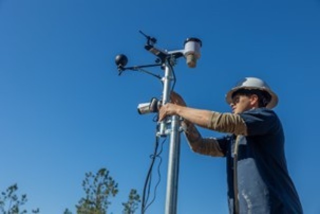 The Maneuver Center of Excellence and Fort Benning Garrison  installed a network of advanced heat sensor stations across the Fort Benning installation from Feb. 25-26, 2025.