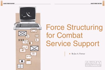 Force Structuring for Combat Service Support