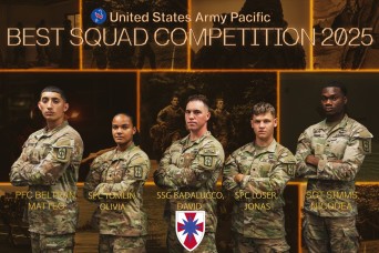 Schofield Barracks Hawaii—The U.S. Army Pacific has kicked off its highly anticipated Best Squad Competition 2025 today, July 14. Eight elite squads, re...