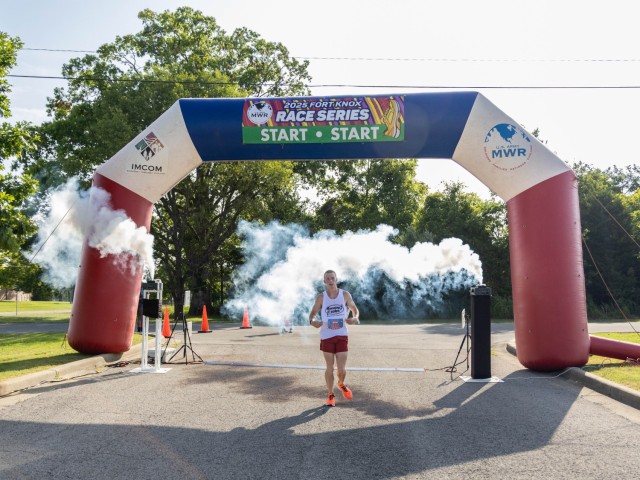 Over 300 individuals participate in the Freedom Days 5K fun run at Fort Knox, Kentucky, July 12, 2025.