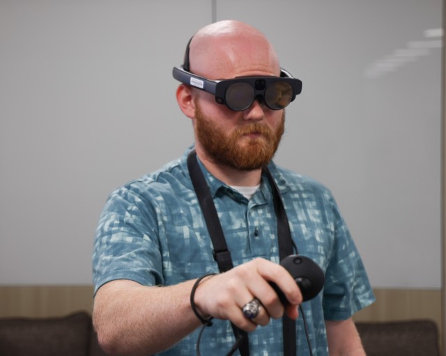 Pilots, repairers and aircrew members can step inside an MV-75 virtually with the use of wearable Mixed Reality and Augmented Reality glasses, courtesy of the U.S. Army Combat Capabilities Development Command Aviation & Missile Center’s FLRAA...