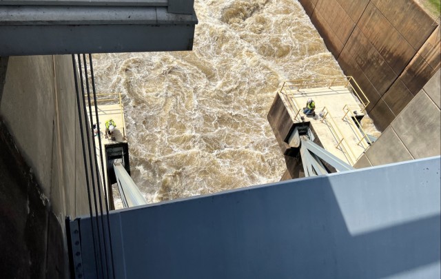 Engineers, lake office staff leverage high water, creativity to GOCI Hugo Dam