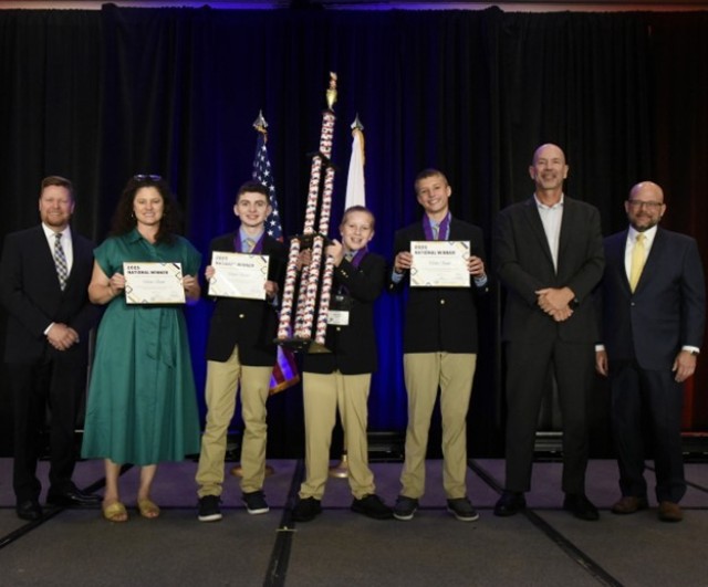 Clean Beam, the winning 7th grade team.