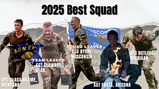 The 2025 Army National Guard Best Squad is announced July 18, 2025. The Army National Guard’s 2025 National Best Warrior Competition, hosted by the Maryland National Guard, is an annual event that unites Soldiers and Noncommissioned Officers...