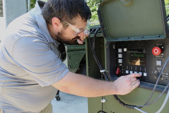 C5ISR Center personnel research the Operational Energy Data Bridge program at Aberdeen Proving Ground, Maryland, in July 2025.