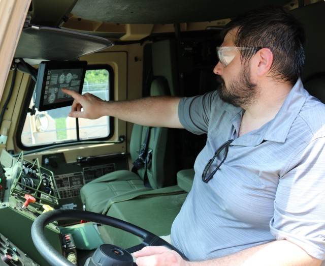 C5ISR Center personnel research the Operational Energy Data Bridge program at Aberdeen Proving Ground, Maryland, in July 2025.