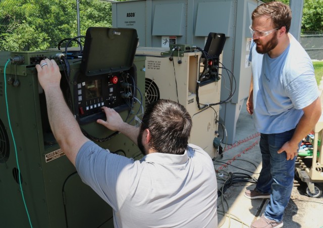 C5ISR Center personnel research the Operational Energy Data Bridge program at Aberdeen Proving Ground, Maryland, in July 2025.