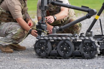 US Army Explosive Ordnance Disposal techs participate in interagency IED exercise