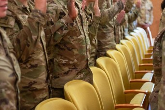 Task Force Liberty Inducts New Leaders into NCO Corps