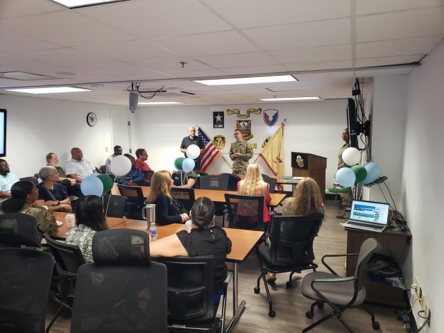Lt. Col. Stephen Lawson and David Hale recognize and show appreciation of all CORs who attend the celebration.