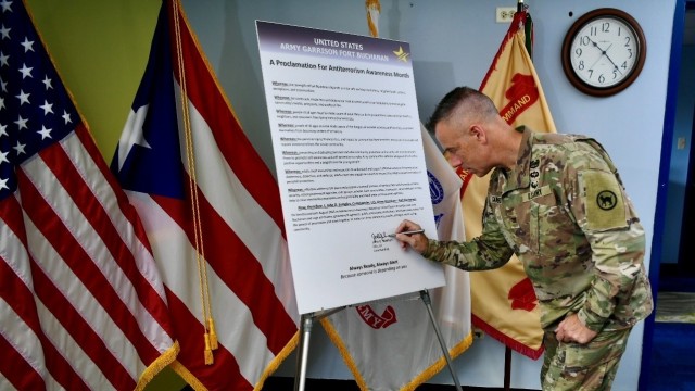 Fort Buchanan Strengthens Collective Security with Antiterrorism Proclamation