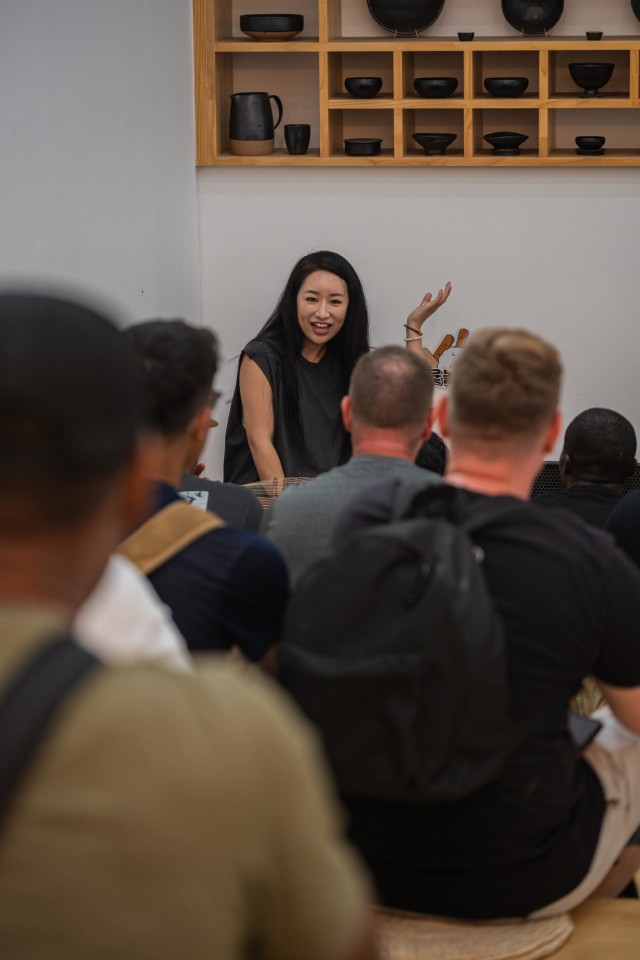 U.S. Soldiers assigned to the 55th Military Police Company, 210th Field Artillery Brigade and U.S. Army Garrison Yongsan-Casey receive a newcomers tour in Seoul, South Korea, July 25, 2025. The tour, hosted by the U.S. Army Garrison Casey...