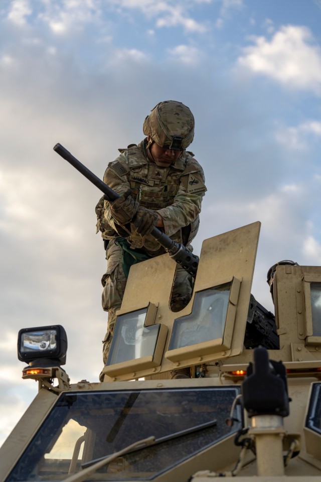 Task Force Muleskinner Soldiers Complete Convoy Protection Platform Gunnery Qualification