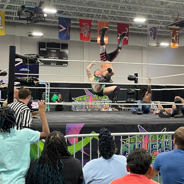 Fort Bragg Families Fired Up by Pro Wrestling Show