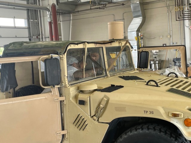 Technicians with PEO C3N’s Project Manager Tactical Radios' Platform Integration Team install a new radio into a High Mobility Multipurpose Wheeled Vehicle in August 2024, at Fort Bliss, Texas. Managing the design, production, testing and...