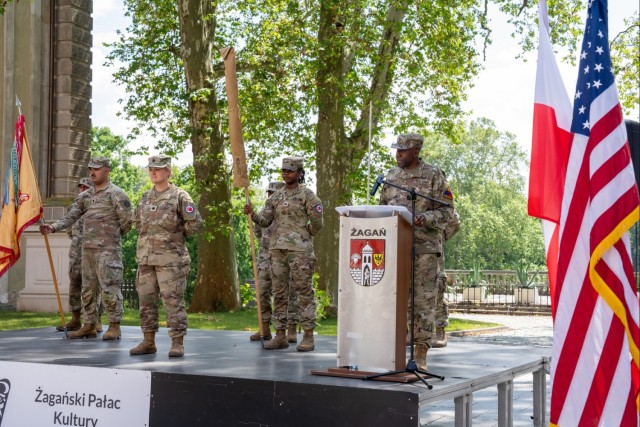 Georgia Guard Unit Transfers Logistics Mission to Illinois Guard Unit After Nine-Month Rotation