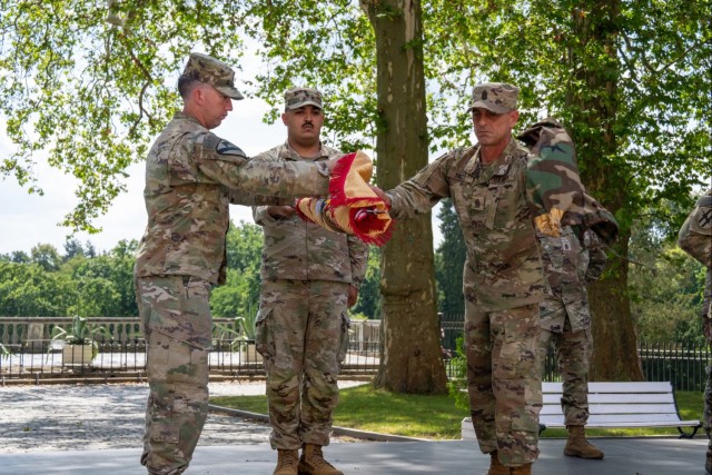 Georgia Guard Unit Transfers Logistics Mission to Illinois Guard Unit After Nine-Month Rotation