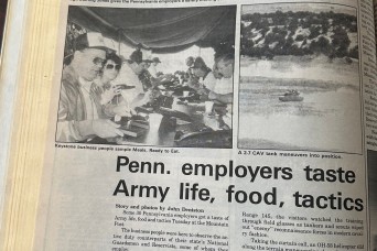 Penn. employers taste Army life, food, tactics