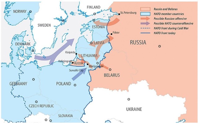 Figure 5. Hypothetical incursion on NATO’s Eastern Flank