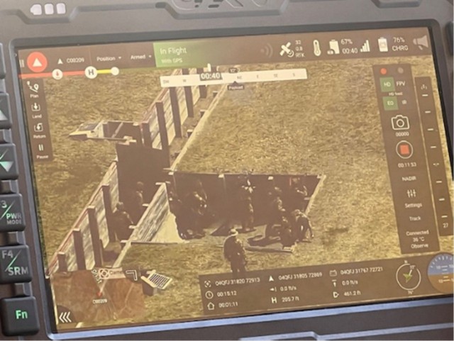 Figures 1 — C-100 Footage from Platoon Live-Fire Exercise...